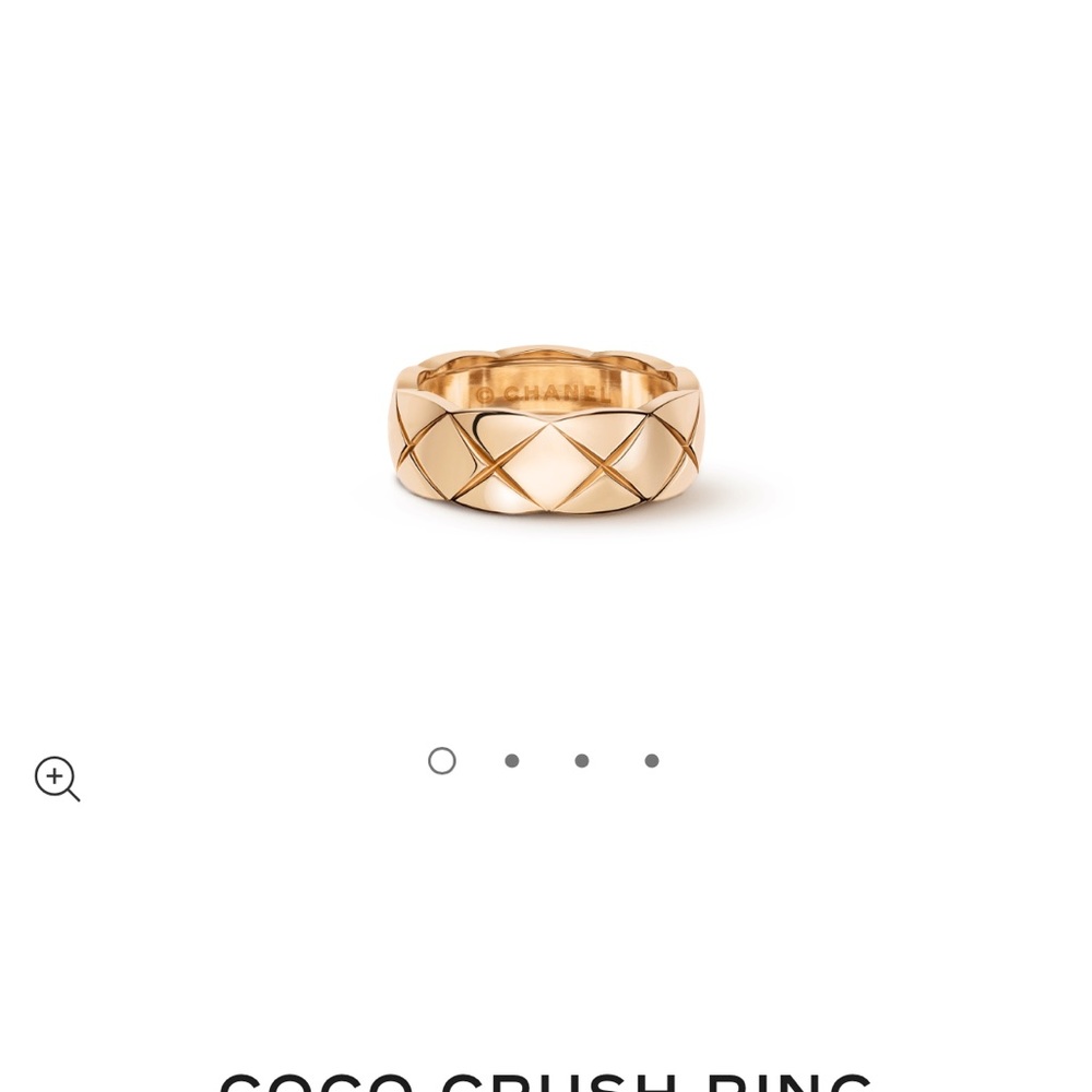 CHANEL COCO CRUSH RING 18 K Beige Gold